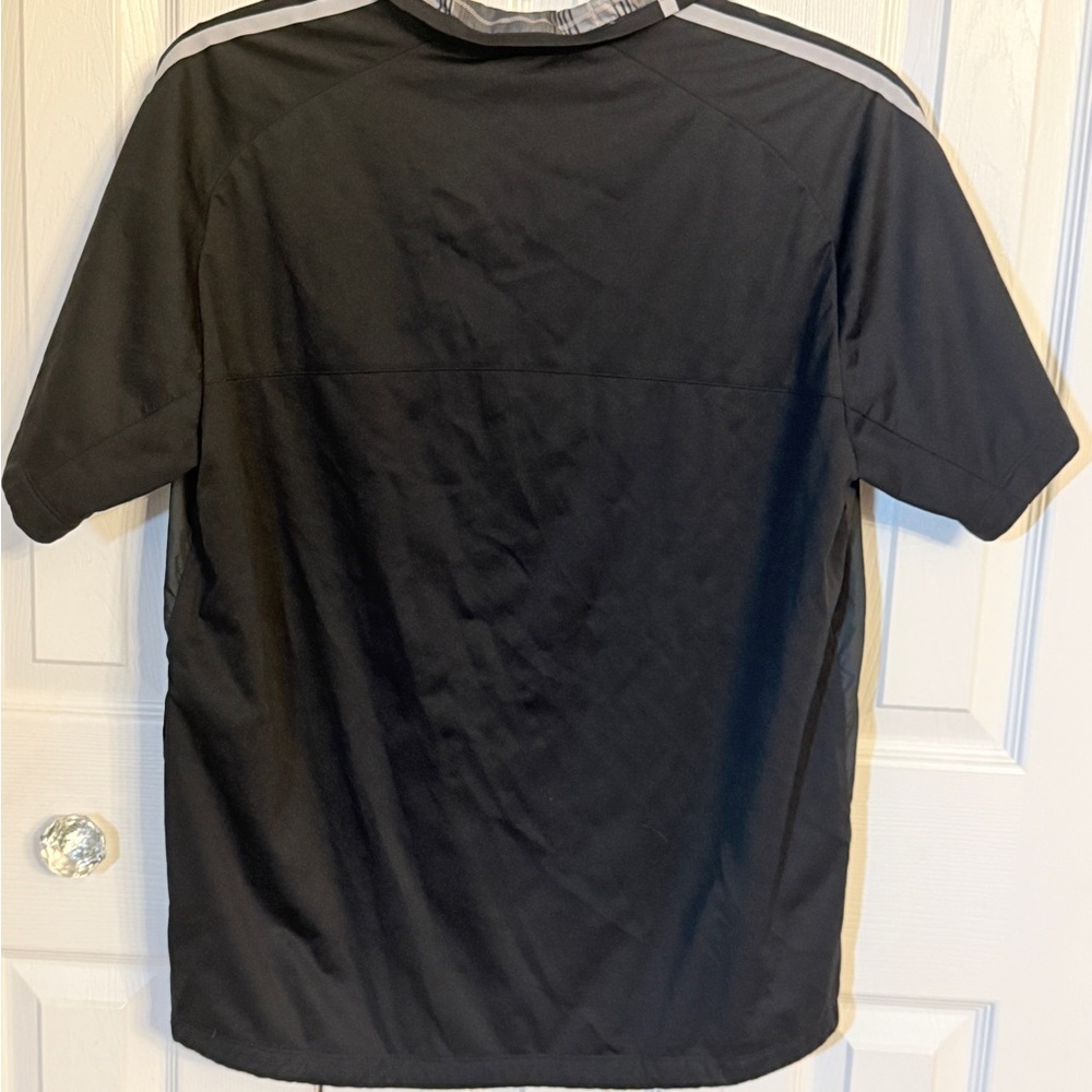 Nike Men's Black and Dark Gray Windbreaker with Plaid Collar EUC CH - Picture 5 of 6
